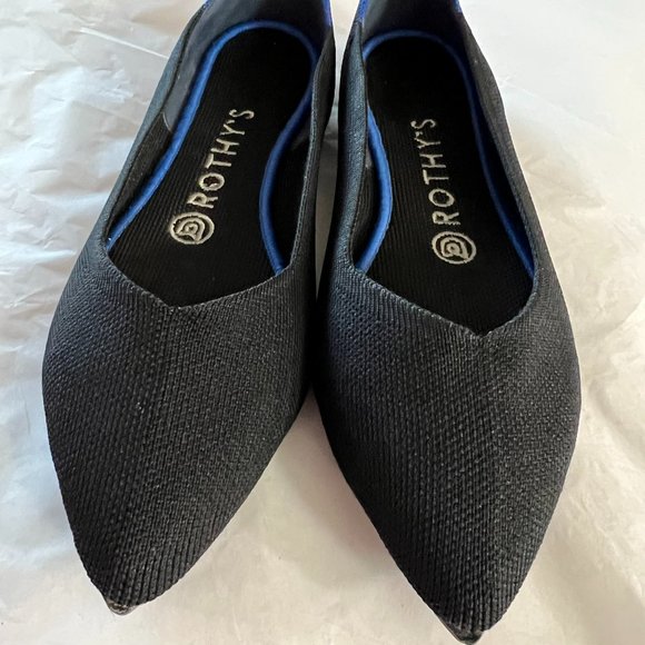 Rothy's Shoes Rothys Womens Black Slip On Flats Poshmark